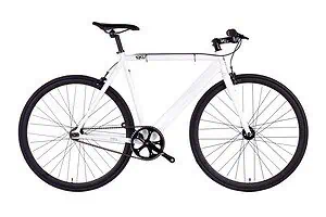 Bicicleta de pista 6KU Fixed Gear blanca