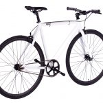 Bicicleta de pista 6KU Fixed Gear blanca