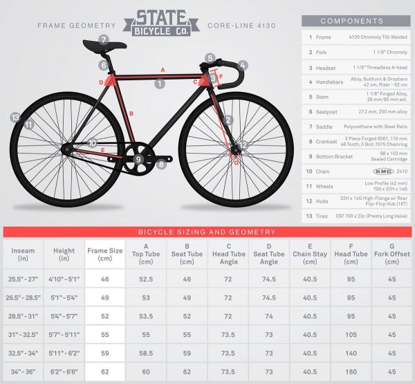 Bicicleta State Fixed Gear 4130 Core Line Nightshade Purple-2531